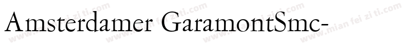 Amsterdamer GaramontSmc字体转换
